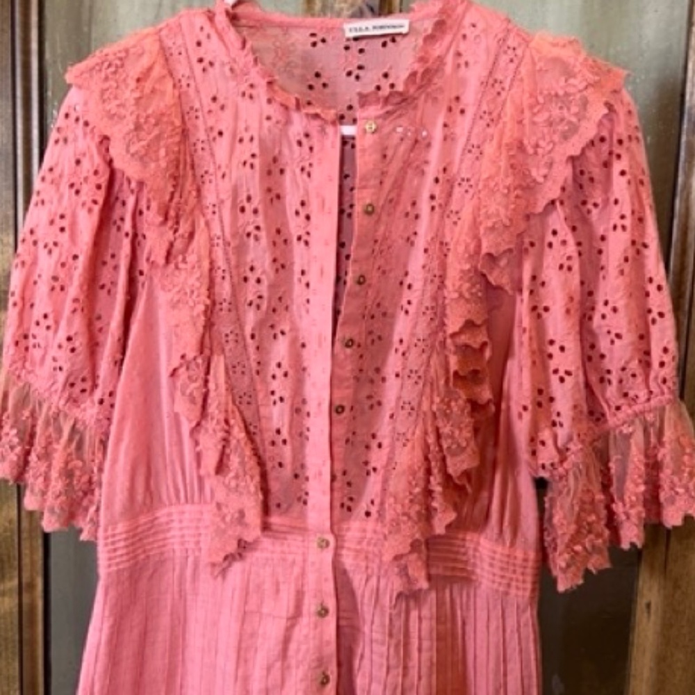 Ulla Johnson dress in coral